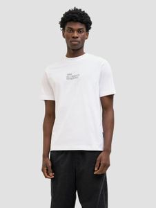 sporty Jack & Jones men's T-shirt with cotton, white