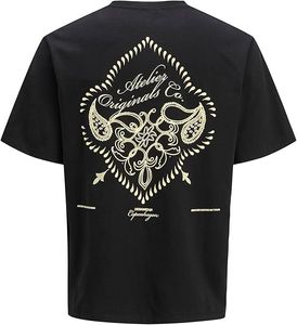 Modern Jack & Jones men's T-shirt with cotton, black