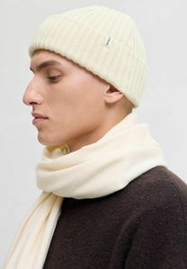 Gorra deportiva para hombre de Jack & Jones, de algodón, color blanco crema.