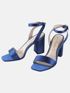 Botas robustas de búfalo para mujer, color azul.