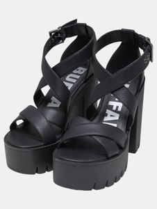 stylische Buffalo Damen Sneaker Schwarz