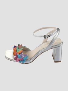 modern Buffalo women's sandals silver