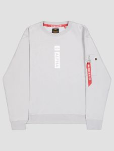 Modern Alpha Industries men's sweatshirt with cotton, grey