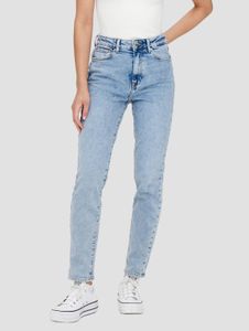 Stylish Only women's straight fit stretch jeans with cotton, blue