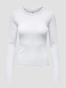 weiches Only Damen Sweatshirt Stretch mit Baumwolle Weiß
