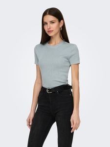 Comfortable Only women's stretch T-shirt with cotton, grey
