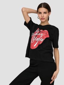Modern Only women's T-shirt with cotton, black