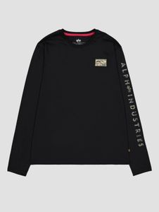 Sudadera informal para hombre de Alpha Industries, de algodón, color negro.
