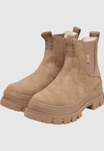 Botas modernas Buffalo para mujer, color marrón.