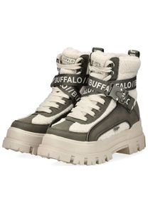 lässige Buffalo Damen Boots Grün