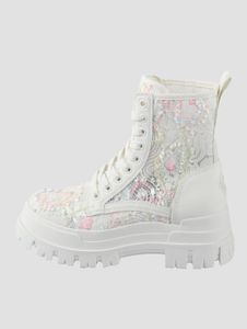 modern Buffalo women's boots white