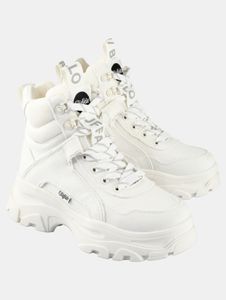 Bottes pour femmes Buffalo remarquables en coton blanc