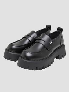 modernes Buffalo Damen Slipper Schwarz