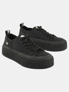 stylische Buffalo Damen Sneaker mit Baumwolle Schwarz
