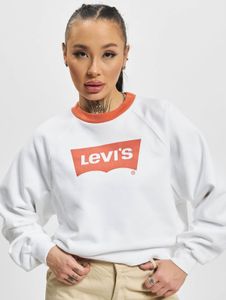 modernes LEVI´S Damen Sweatshirt mit Baumwolle Weiß/Orange