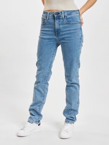 moderne LEVI´S Damen Jeans Straight Fit Denim mit Baumwolle Blau