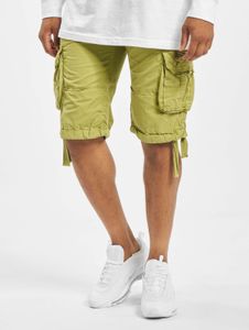 Pantalones cortos casuales para hombre de Alpha Industries con bolsillos con cremallera, de algodón, color beige.