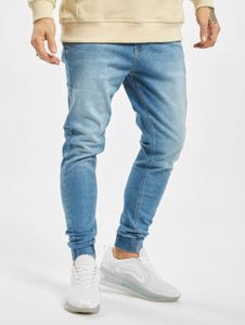 Casual 2Y Premium Men's Jeans Stretch Drawstring Zipper with Cotton Blue
