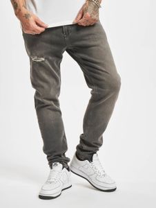 Comfortable 2Y Premium Men's Jeans Slim Fit Stretch Zip with Cotton Grey