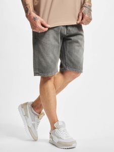 Pantalones cortos casuales premium para hombre, talla 2Y, corte ajustado, elásticos, con cremallera y confeccionados en algodón gris.