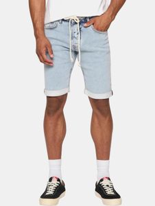 Summer 2Y Premium Men's Shorts Slim Fit Stretch with Cotton Blue