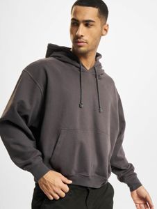 Sudadera con capucha Casual 2Y Premium para hombre con cordón ajustable, algodón, gris.
