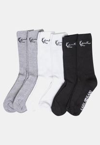 bequeme Karl Kani Unisex Socken Stretch mit Baumwolle Schwarz/Weiß/Grau
