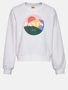 modern LEVI'S unisex sweatshirt with cotton, white