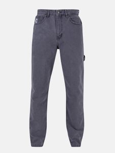 Jean homme Karl Kani élégant, en coton gris, avec poches zippées