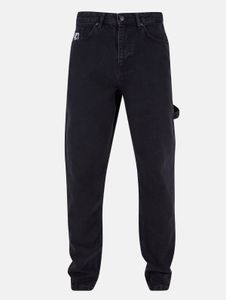 Jean homme Karl Kani élégant, en coton noir, avec poches zippées
