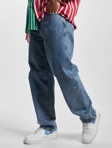 Casual Karl Kani men's jeans with cotton, blue