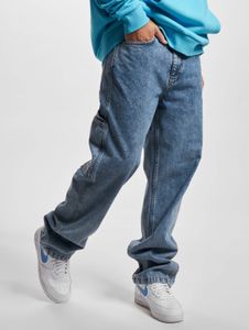 Modern Karl Kani men's jeans with zipper pockets, cotton, blue
