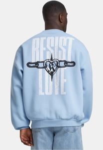 weiches Karl Kani Herren Sweatshirt mit Baumwolle Hell-Blau