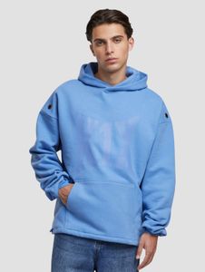 Sudadera con capucha informal K1X | KICKZ para hombre, 450 g/m², color azul algodón.