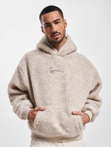 Cómoda sudadera con capucha para hombre de Karl Kani, 420 g/m², color crudo-blanco.