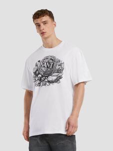T-shirt sportiva da uomo Karl Kani 220 g/m² in cotone bianco