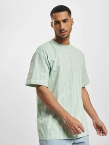 Soft Karl Kani men's sweatshirt with ribbed cuffs, cotton, pastel green