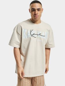 T-shirt homme Karl Kani confortable, 300 g/m², coton, écru-blanc