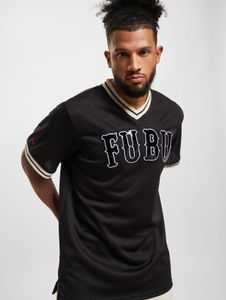 T-shirt sportiva da uomo Fubu in rete nera
