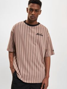 Casual New Era men's T-shirt, brown