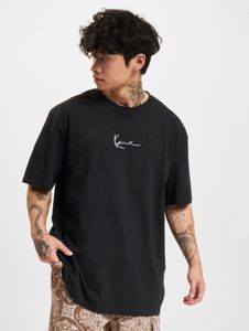 T-shirt homme Karl Kani, style sportif, 220 g/m², 100 % coton noir