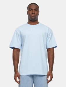 sporty Karl Kani men's T-shirt with cotton, light blue