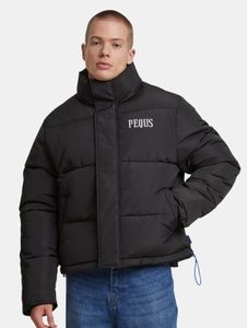 Chaqueta moderna PEQUS para hombre, color negro.