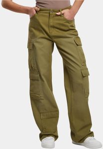 Jean élégant Karl Kani pour femme, 275 g/m², en coton kaki