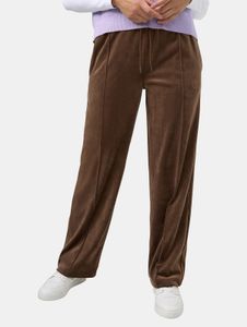 lässige Karl Kani Damen Hose Straight Fit Stretch 270 g/m² Braun