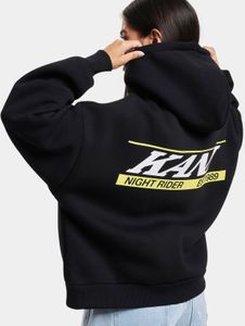 Comfortable Karl Kani women's hoodie, 400 g/m², made of cotton, black