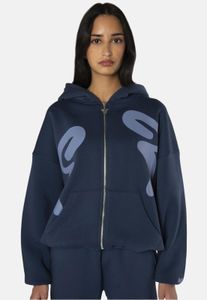 modern Felicious women's hoodie with cotton, blue