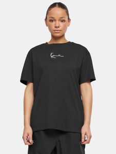 sportliches Karl Kani Damen T-Shirt 180 g/m² mit Baumwolle Schwarz