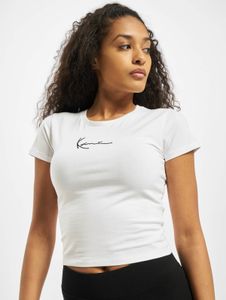 lässiges Karl Kani Damen T-Shirt Stretch 220 g/m² mit Baumwolle Weiß
