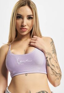 Stylish Karl Kani women's dress, stretch lilac-violet